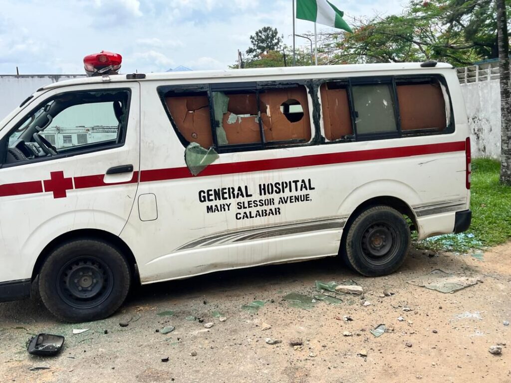 vandalism of facilities at the General Hospital, Calabar